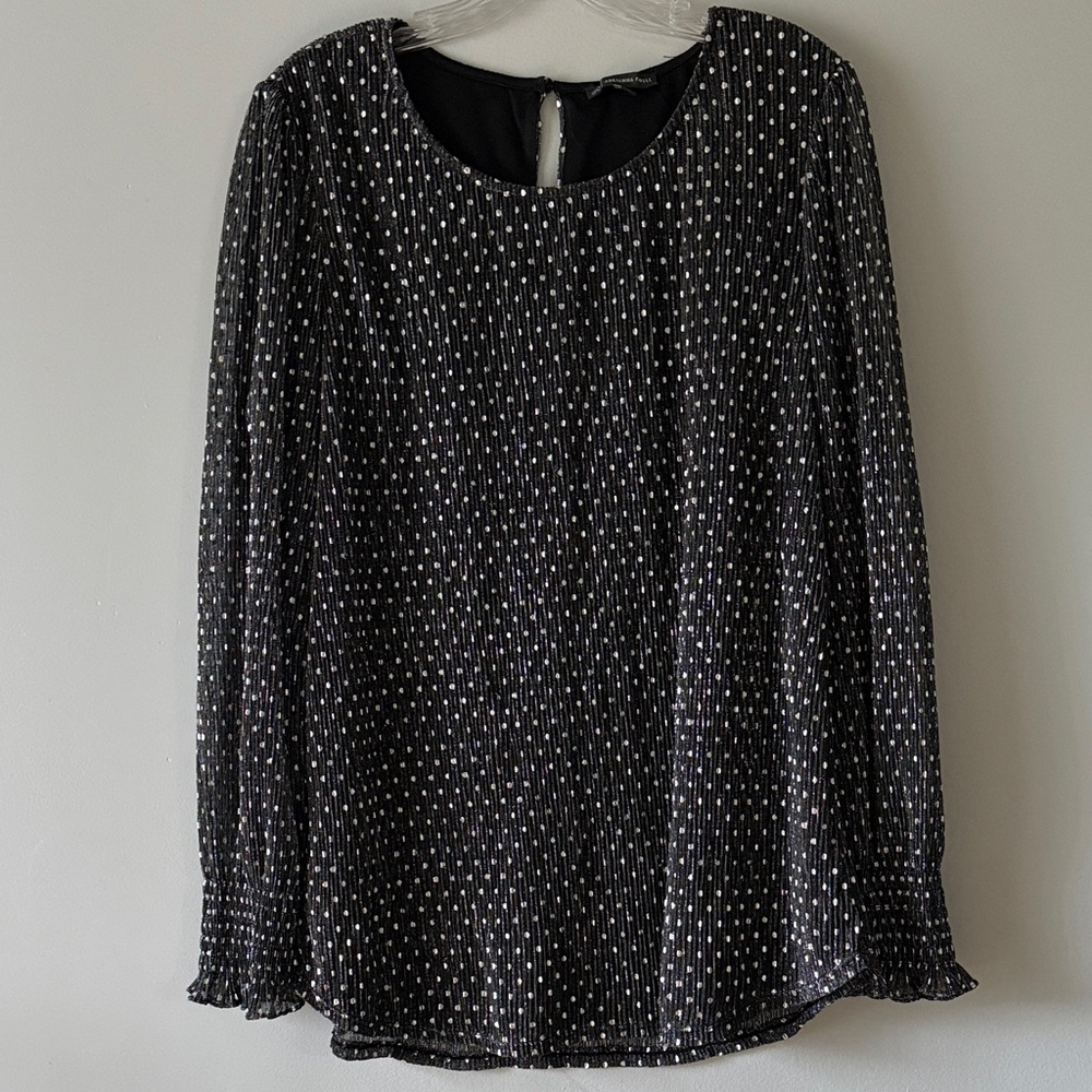 Black and Silver blouse sparkly blouse